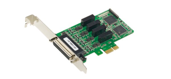 Moxa PCI Express Serial Cards CP-134EL-A-I - 4-port intelligent PCI Express serial board with surge, and electrical isolation onboard