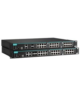 Moxa Rackmount Ethernet Switch - IKS-6726A/6728A Series 24+2G/24+4G-port modular managed Ethernet switches